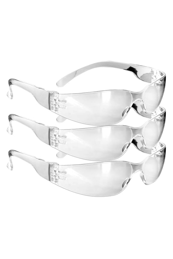 Small Faces Protective Eyewear Safety Glasses - Clear - 3 PK