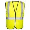 Rugged Blue Type R Class 2 High-Vis Economy Safety Vest, High Vis Yellow, 4XL/5XL