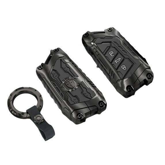 Heavy Metal Key Fob Cover Case Protector for Volkswagen, Keychain, Accessories for VW ID3 ID4 MK8 Golf GTI Skoda Octavia Metal Keychain