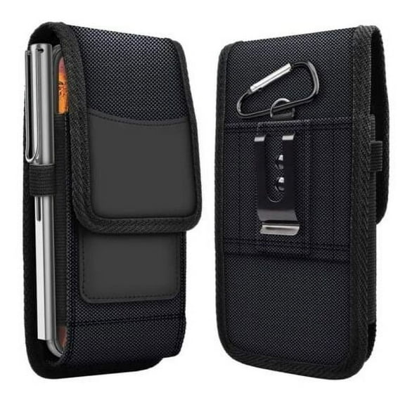 Rugged Carabiner Belt Loop Case with Card Holder is Compatible with Jitterbug Smart4, Smart3 with any cover on it.