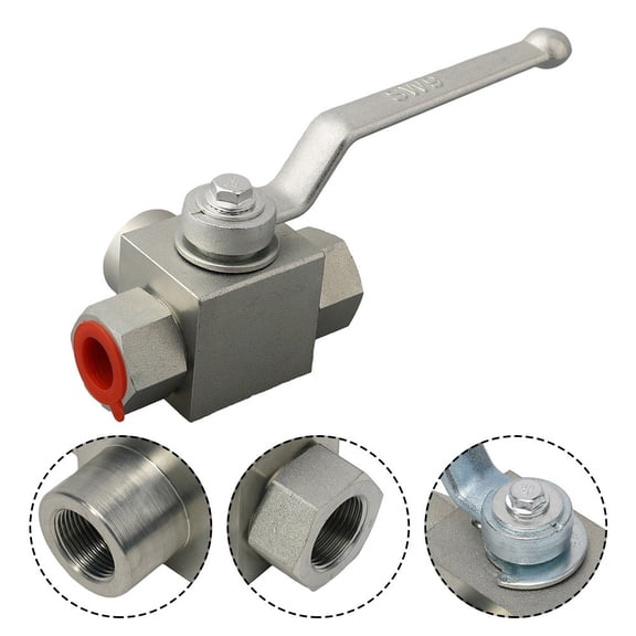Rugged Carbon Steel 3 Way Ball Valve For High Pressure Hydraulic Systems