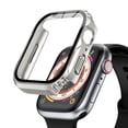 thumbnail image 1 of Rugged Case for Apple Watch 45mm Case Screen Protector, Shockproof Protective Case Bumper 9H Tempered Glass Screen Protector Cover for iWatch Series 9 8 7,1 Starlight+1 Clear, 1 of 9