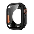 thumbnail image 1 of Rugged Case for Apple Watch Series 9/8/7 41mm with Tempered Glass Screen Protector, Military Grade All Around Hard Protective Cover Case Shockproof for iWatch Series 9/8/7 41mm, Black, 1 of 8