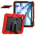 thumbnail image 1 of Rugged Case For Apple iPad Air 11 (2024) – 3-Layer Protection Shockproof Stand Cover with Screen Protector, Adjustable Stand, Shoulder Strap, & Pencil Holder -- Red, 1 of 10