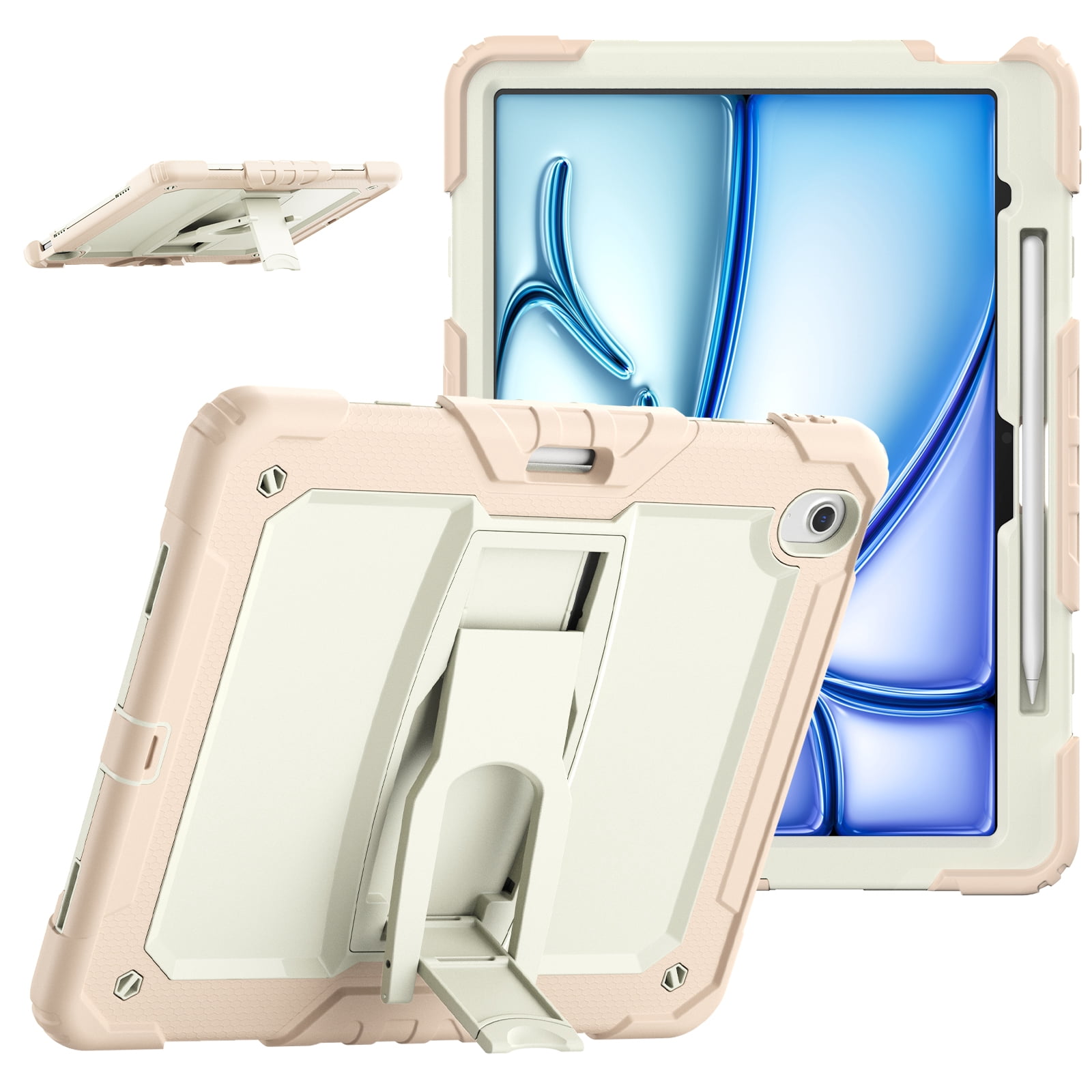 ［専用］【3点セット】iPad Air•Apple Pencil•カバー Rugged Case For Apple iPad Air 13 (2024) – 3-Layer Protection