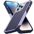 thumbnail image 1 of Rugged Case for Apple iPhone 14 Plus with 1 Pack Screen Protector, Military Grade Protective Anti-Slip Bumper Drop Proof Dual Layers TPU PC Back Case Cover for iPhone 14 Plus, Lightpurple, 1 of 9