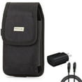 thumbnail image 1 of Rugged Case Belt Clip w Type-C Fast Home Charger for Samsung Galaxy A73 5G,A53 5G,A33 5G,A13 5G,A03s Phones - Holster Canvas Cover Pouch, 6ft USB Cable Quick Power Adapter, 1 of 9