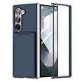 thumbnail image 1 of Rugged Case For Samsung Galaxy Z Fold 5 – Shockproof Cover with Back Card Pocket and Bracket for Ultimate Protection and Functionality, Blue, 1 of 11