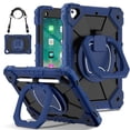 thumbnail image 1 of Rugged Case For iPad 5th 6th Generation 9.7 inch & Air 2 & Pro 9.7 Shockproof Cover with Rotatable Stand & Pencil Ring & Strap, 1 of 9