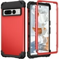 thumbnail image 1 of Rugged Case for Google Pixel 7 Pro Hard PC Soft Silicone Hybrid Shockproof Scratch-Resistant Anti-Fingerprint Slim Thin Case For Google Pixel 7 Pro,Red, 1 of 7