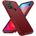 thumbnail image 1 of Rugged Case for Motorola Moto G 5G(2023), Heavy Duty Hybrid PC+TPU Military Grade Shockproof Cover, Non-Slip Strip Lens Protection Soft Lining Case for Motorola Moto G 5G(2023),Red, 1 of 8