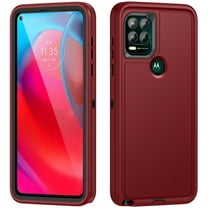 Rugged Case for Motorola Moto G Stylus 5G 2023, Heavy Duty Hybrid PC TPU Military Grade Shockproof Cover, Non-Slip Strip Lens Protection Soft Lining Case for Motorola Moto G Stylus 5G 2023,Red
