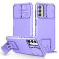 thumbnail image 1 of Rugged Case for Samsung Galaxy A54 5G Camera Lens Sliding Cover, Hidden Bracket Kickstand Hybrid PC + TPU Military Grade Heavy Duty Shockproof Case for Samsung Galaxy A54 5G,Purple, 1 of 12