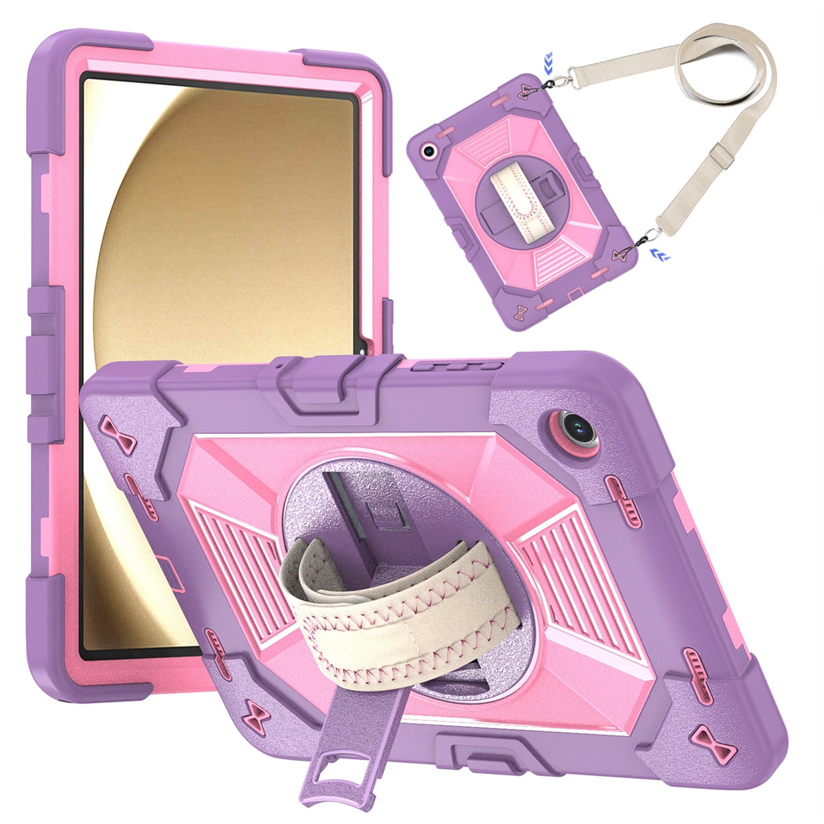 Rugged Case for Samsung Galaxy Tab A11 Plus 2025/A9+ 11 inch 2023 Model ...