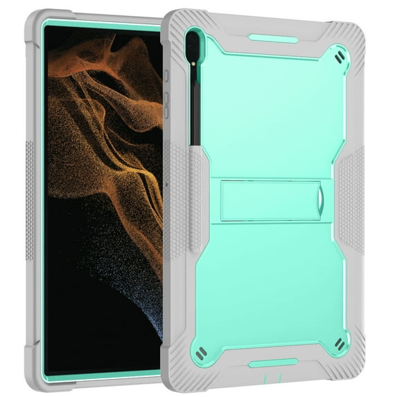 Rugged Case for Samsung Galaxy Tab S10 FE Plus 13.1 Inch 2025, Heavy Duty Shockproof Protective Shell Cover with Kickstand for Galaxy Tab S10 FE+ SM-X620/X626B,Green
