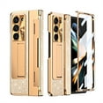 thumbnail image 1 of Rugged Case for Samsung Galaxy Z Fold 5 5G with Screen Protector, for Samsung Galaxy Z Fold 5 5G Case for Women Girls Glitter Sprakle Bling Anti-Slip Shockproof Hinge Protection Fold Cover, Gold, 1 of 7