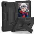 thumbnail image 1 of Rugged Case for TCL Tab 8 LE/WiFi Tablet (Model 9137W/9132X) 2023 Release 8.0 Inch - Durable Shockproof Back Cover Case with Kickstand, Lightweight Protective Sturdy Hard Shell Cover, Black, 1 of 10