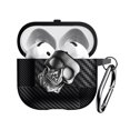 thumbnail image 1 of Rugged Case for AirPods 4 & 5, Fiber Patterns Shockproof Cover for AirPods 4th / 5th Gen with Skull Switch and Carabiner, 1 of 6