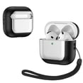 thumbnail image 1 of Rugged Case for AirPods 4 & 5, Fiber Patterns Shockproof Cover for AirPods 5th / 4th Gen with Skull Switch and Carabiner, 1 of 9