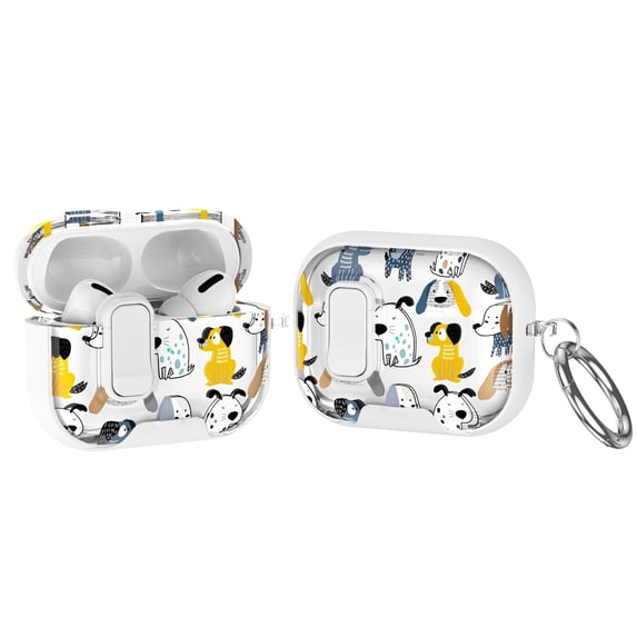 Rugged Case for AirPods Pro 3, Painted Decoration Shockproof Cover for Airpods Pro 3rd Generation 2025 with Switch and Carabiner