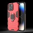 thumbnail image 1 of Rugged Case for Apple iPhone 16 Pro, Ring Holder Kickstand Shockproof Drop Protection Anti-Scratch Bumper Phone Case for iPhone 16 Pro, Red, 1 of 8