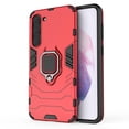thumbnail image 1 of Rugged Case for Samsung Galaxy S24 FE, Ring Holder Kickstand Shockproof Drop Protection Anti-Scratch Bumper Phone Case for Samsung Galaxy S24 FE, Red, 1 of 7