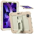 thumbnail image 1 of Rugged Case For iPad Pro 11 2022/2021/2020/2018 – 3-Layer Protection Shockproof Stand Cover with Screen Protector, Adjustable Stand, Shoulder Strap, & Pencil Holder -- Rosegold, 1 of 10
