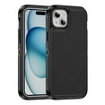 thumbnail image 1 of Rugged Case for iPhone 14 Plus, Heavy Duty Double Layer Toughness Protection Phone Cover Military Grade Shockproof Drop Resistant Frosted Matte Durable Case for iPhone 14 Plus, Black, 1 of 8