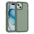 thumbnail image 1 of Rugged Case for iPhone 14 Plus, Heavy Duty Double Layer Toughness Protection Phone Cover Military Grade Shockproof Drop Resistant Frosted Matte Durable Case for iPhone 14 Plus, Gray+green, 1 of 8