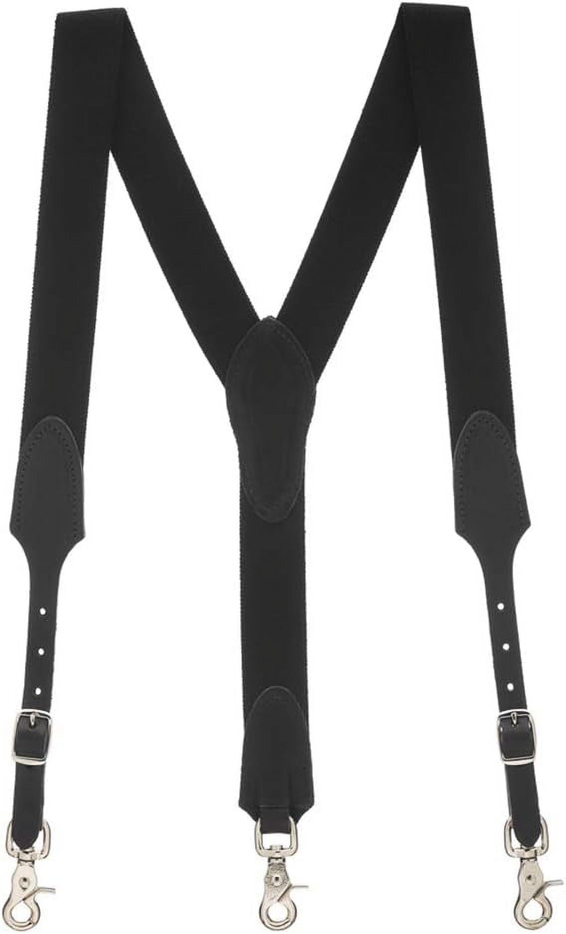 Rugged Comfort ExtraSturdy Elastic Suspenders YBack Trigger Snap
