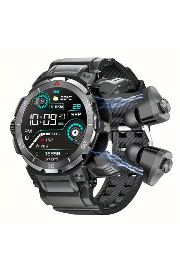 Rugged Field Smartwatch for Men - Android Wireless Calling, Waterproof Outdoor Fitness Tracker with Steps/Sleep Monitor, Ideal Gift for Dad/Husband