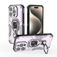 thumbnail image 1 of Rugged Kickstand Case for iPhone 16 Pro, Military-Grade Drop Protection with 360° Rotating Metal Stand, Magnetic Car Mount Compatible, Shockproof Corners Phone Case for iPhone 16 Pro,Purple, 1 of 7