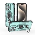 thumbnail image 1 of Rugged Kickstand Case for iPhone 16 Pro, Military-Grade Drop Protection with 360° Rotating Metal Stand, Magnetic Car Mount Compatible, Shockproof Corners Phone Case for iPhone 16 Pro,Green, 1 of 7