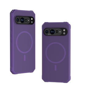 Rugged Magnetic Case for Google Pixel 9 / 9 Pro, Compatible with MagSafe [Military-Grade Protection] Slim Shockproof Protective Armor Case Cover for Pixel 9 / 9 Pro, Darkpurple