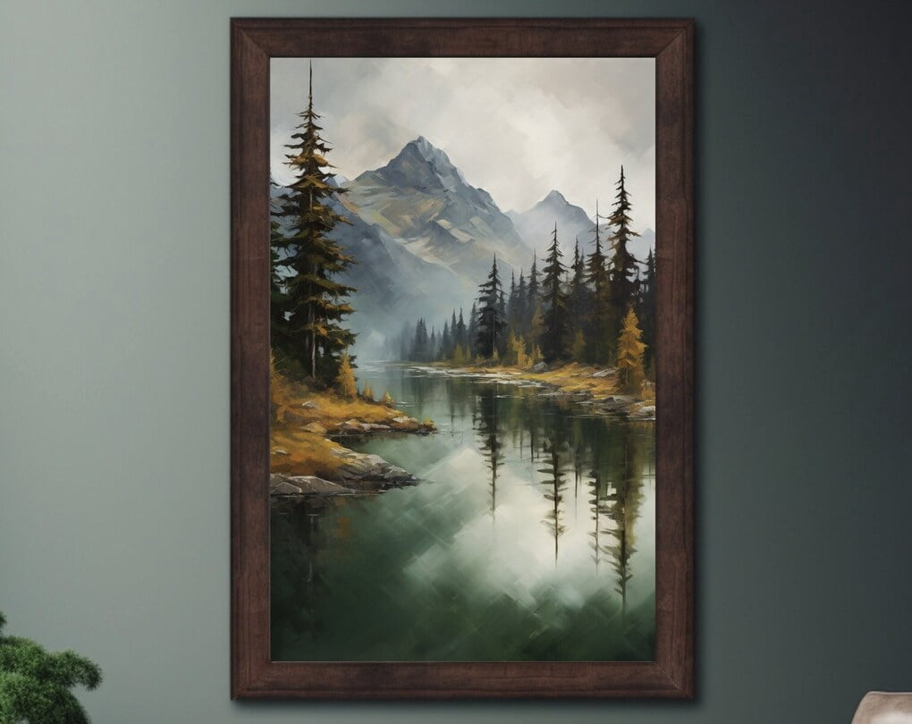 Fresh Look at Rugged Mountain Nature Art Bold Rustic Charm Home Decor Serene