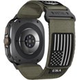 thumbnail image 1 of Rugged Nylon Band for Galaxy Watch Ultra Bands 47mm for Men Women,One Click No Gap Fabric Woven Wristbands Adjustable Sport Strap for Samsung Galaxy Watch 7 Ultra Band 47 mm for Man,L, 1 of 13