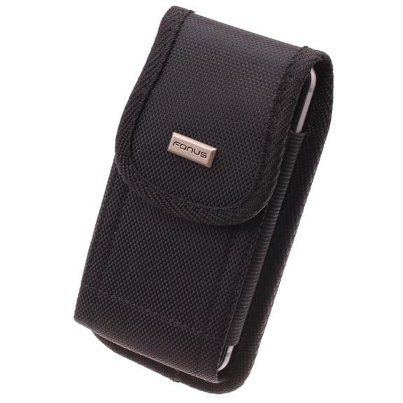 Rugged Phone Case Belt Clip for LG Fortune 3 Model - Holster Canvas Cover Pouch Carry Protective