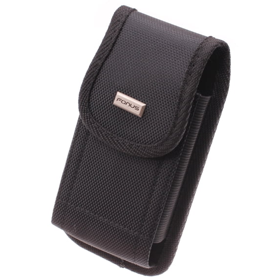 Rugged Phone Case Belt Clip for Motorola Moto e6 Model - Holster Canvas Cover Pouch Carry Protective