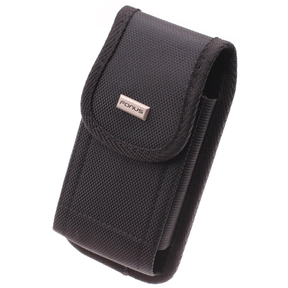 Rugged Phone Case Belt Clip for Motorola Moto e6 Model - Holster Canvas Cover Pouch Carry Protective