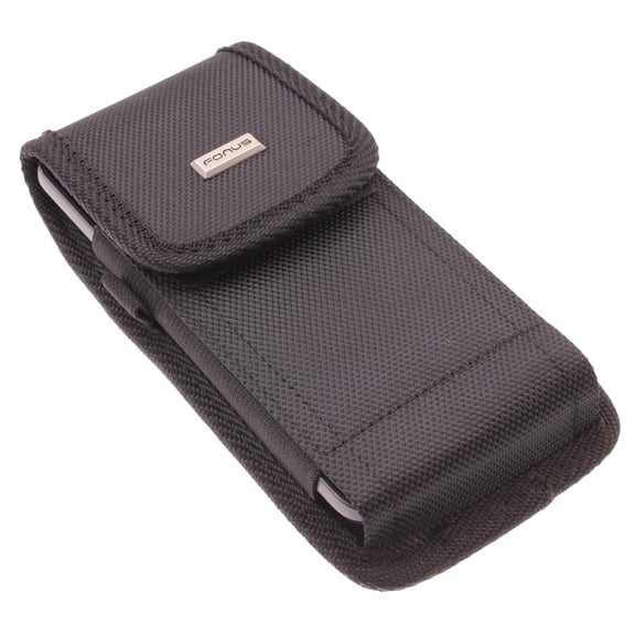 Rugged Phone Case Belt Clip for T-Mobile REVVL 4 Plus Model - Holster Canvas Cover Pouch Carry Protective