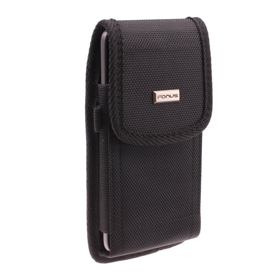Rugged Phone Case Belt Clip for iPhone 14 Pro Max Model - Holster Canvas Cover Pouch Carry Protective