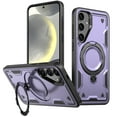 thumbnail image 1 of Rugged Phone Case for Samsung Galaxy A15, Military Grade Shockproof Samsung Galaxy A15 Case with Ring Holder, Kickstand, TPU & PC Shell Compatible with MagSafe Samsung Galaxy A15 Cover, Purple, 1 of 6