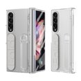 thumbnail image 1 of Rugged Phone Case for Samsung Galaxy Z Fold 3, Heavy Duty Shockproof Camera Lens Protection Hand Strap Kickstand Anti-Slip Drop Protective Case Cover for Samsung Galaxy Z Fold 3, Clear, 1 of 7