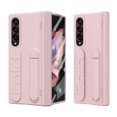 thumbnail image 1 of Rugged Phone Case for Samsung Galaxy Z Fold 3, Heavy Duty Shockproof Camera Lens Protection Hand Strap Kickstand Anti-Slip Drop Protective Case Cover for Samsung Galaxy Z Fold 3, Pink, 1 of 7