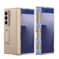 thumbnail image 1 of Rugged Phone Case For Samsung Galaxy Z Fold 7,with Hidden Kickstand,Magnetic Hinge Protection,Military Grade Drop Protection,Shockproof Lightweight Non-Slip Thin Fit Phone Case,Gold, 1 of 10