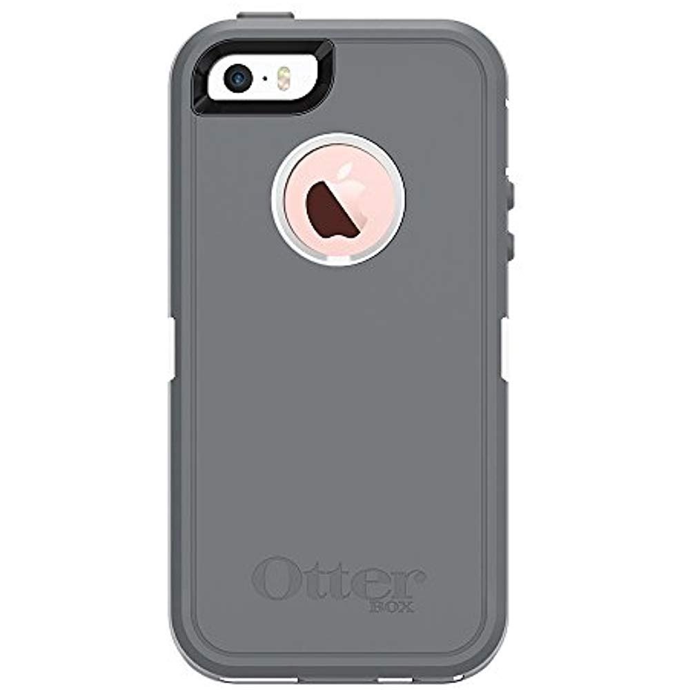 Rugged Protection OtterBox Defender Case for iPhone 5, 5S and SE Case Only - Bulk Packaging - Glacier (White/Gunmetal Grey) - image 1 of 1
