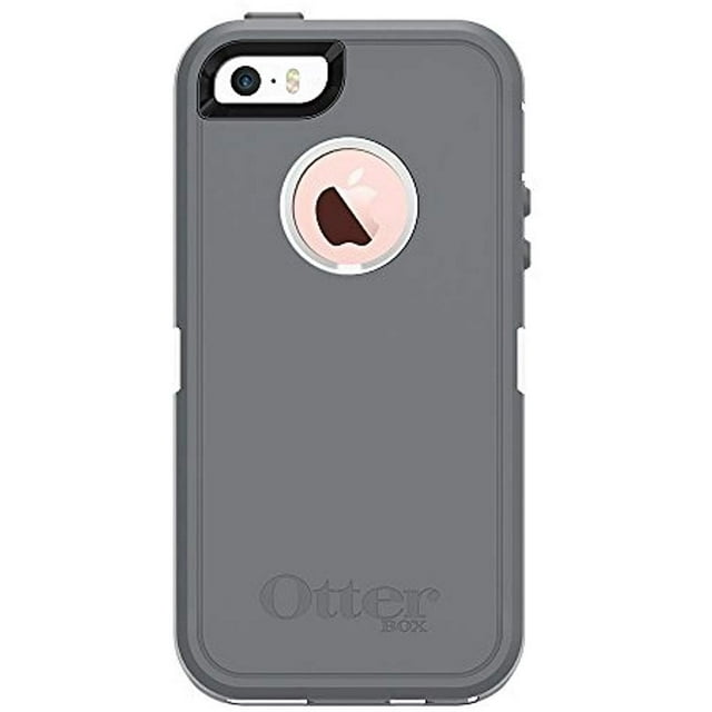 Rugged Protection OtterBox Defender Case for iPhone 5, 5S and SE Case Only - Bulk Packaging - Glacier (White/Gunmetal Grey)