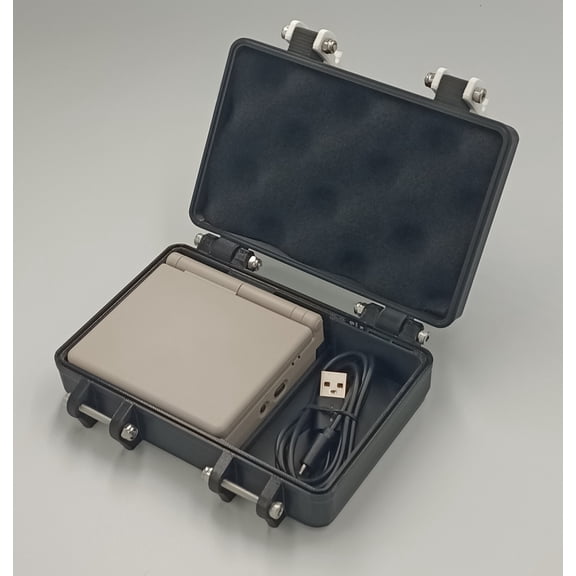 Rugged Protective Carrying Case For Anbernic RG35XXSP - Holds USB Cable & MicroSD