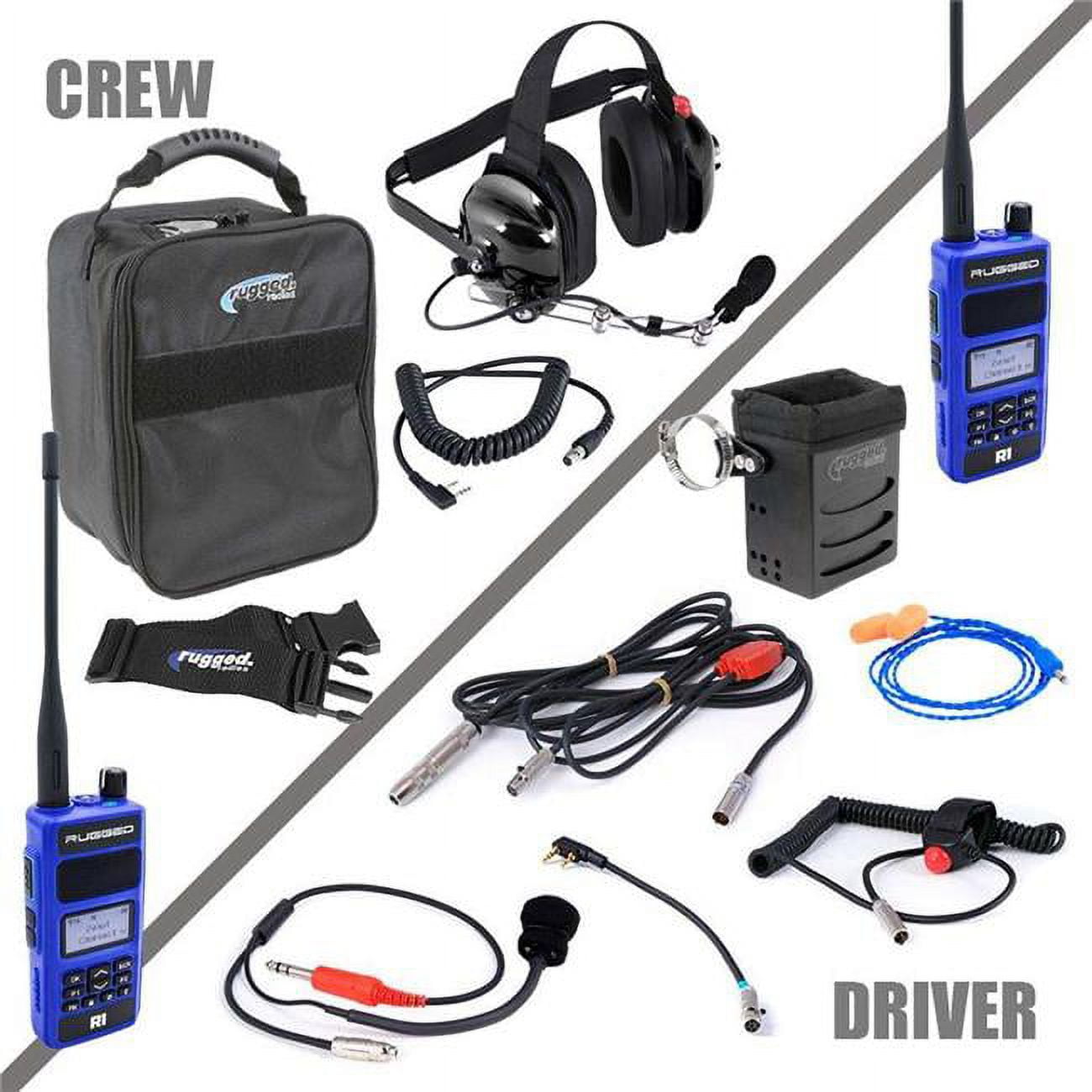 Rugged Radios Radio System Complete Team NASCAR R1 UHF/VHF Rugged Radios Radio System Complete Team NASCAR R1 UHF/VHF