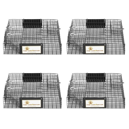 Rugged Ranch Chipmunkinator Chipmunk Squirrel Metal 2 Door Trap Cage (4 Pack)